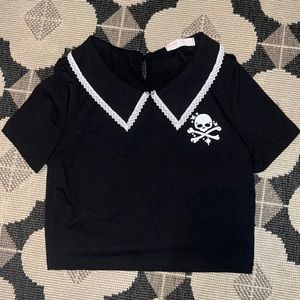 3 for $12 skull collared shirt